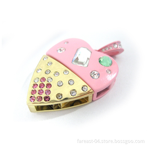 Jewelry Heart Shape Memory Stick Pen Drive USB Flash Drive